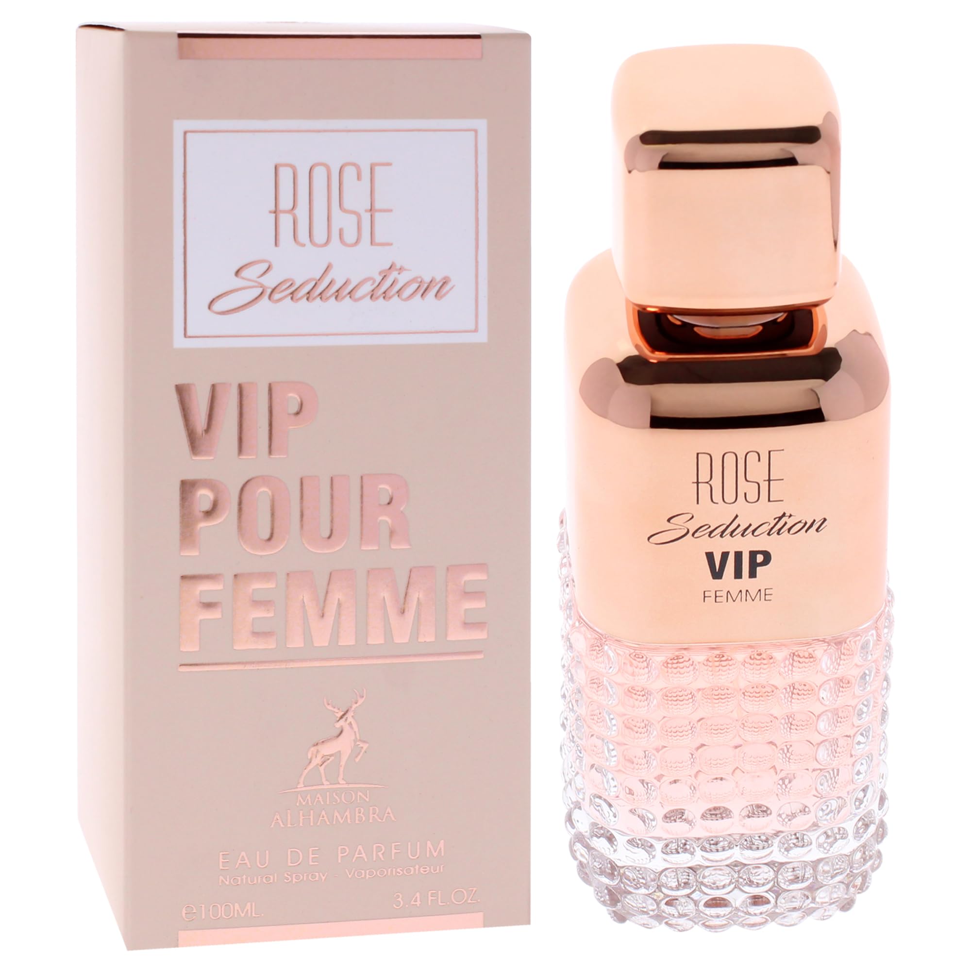 Amazon.com : Lattafa Maison Alhambra Rose Seduction Vip for Women